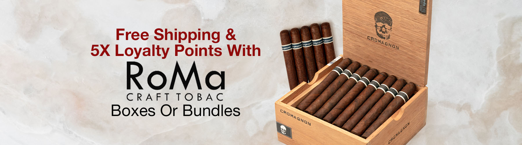 Free Shipping & 5X Loyalty Points with Roma Craft boxes or bundles!