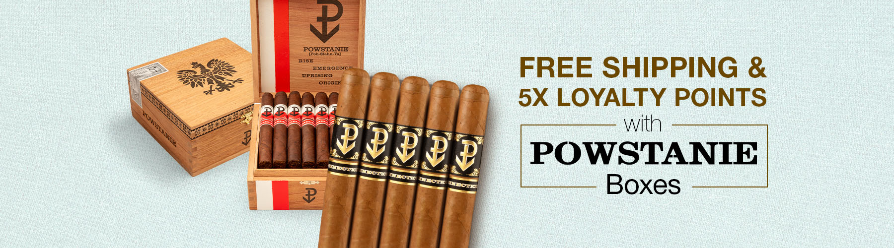 Free Shipping & 5X Loyalty Points with Powstanie boxes!