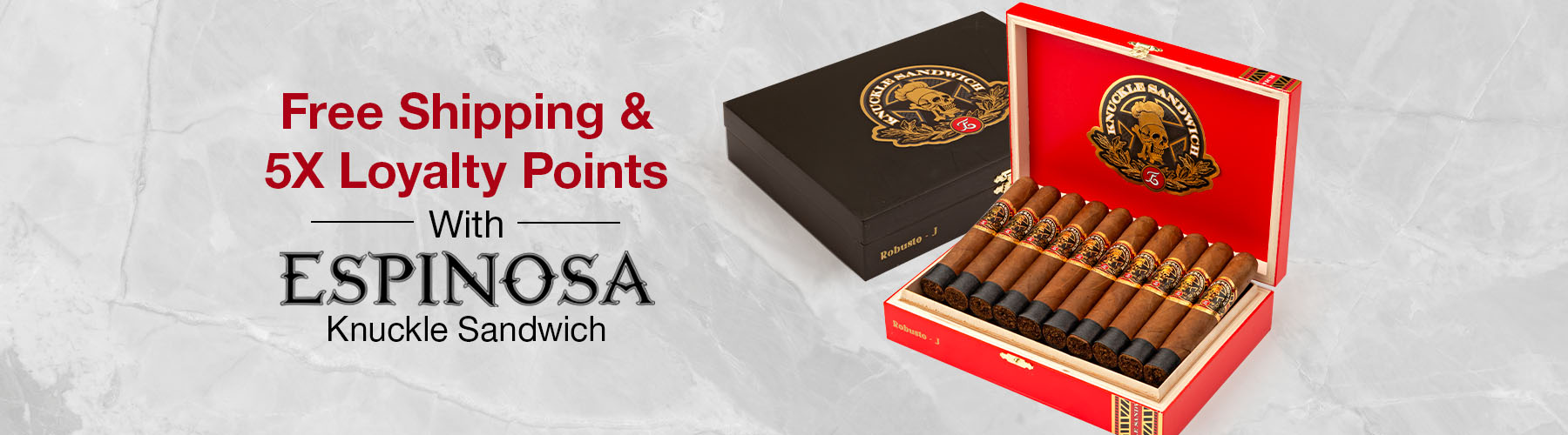 Free Shipping & 5X Loyalty Points with Espinosa Knuckle Sandwich!