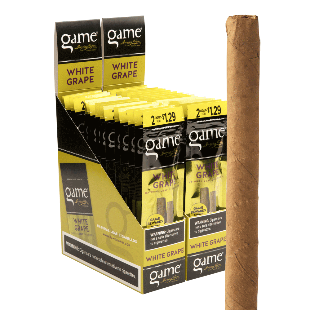 guia cigarettes Garcia y Vega Game Cigarillo Homogenized Tobacco Leaf Box of 20 guia cigarettes Garcia y Vega Game Cigarillo Homogenized Tobacco Leaf Box of 20