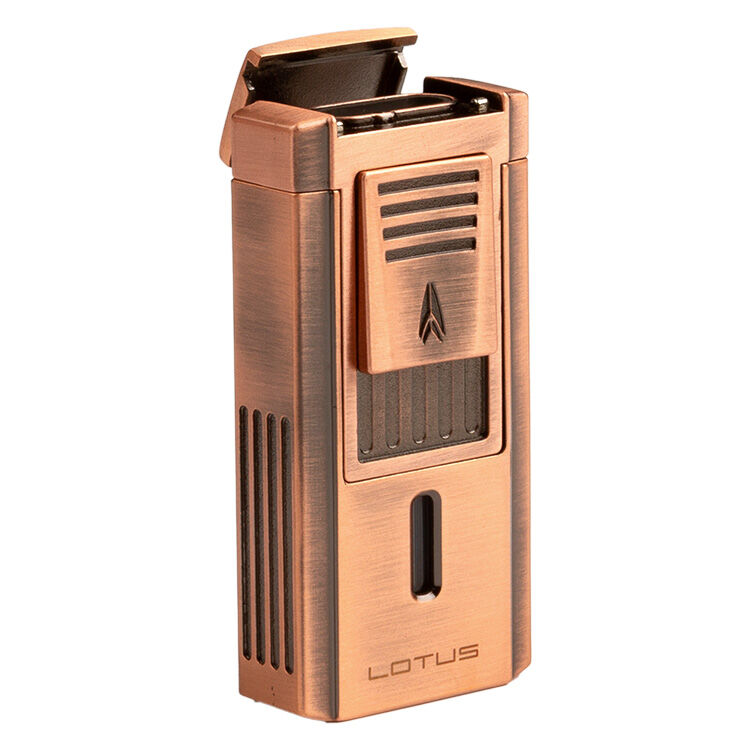 Duke Lighter w/ Copper Serrated V-Cut, , cigars