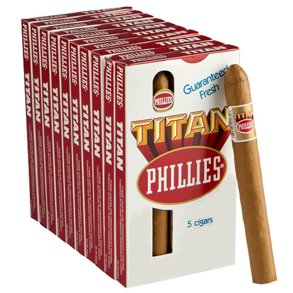 phillies cigarettes Cigars Robusto Homogenized Tobacco Leaf Box of 50 Phillies Blunt Cigars (Box of