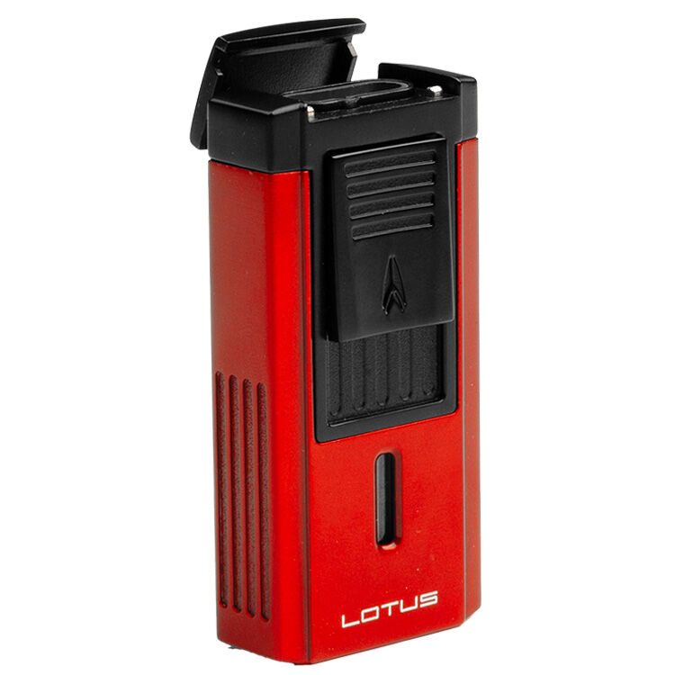 Duke Red & Black Lighter With Serrated V-Cut, , cigars