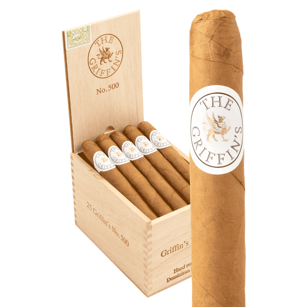 no tobacco cigars The Griffin's No. 500 Robusto Ecuador Connecticut Box of 25