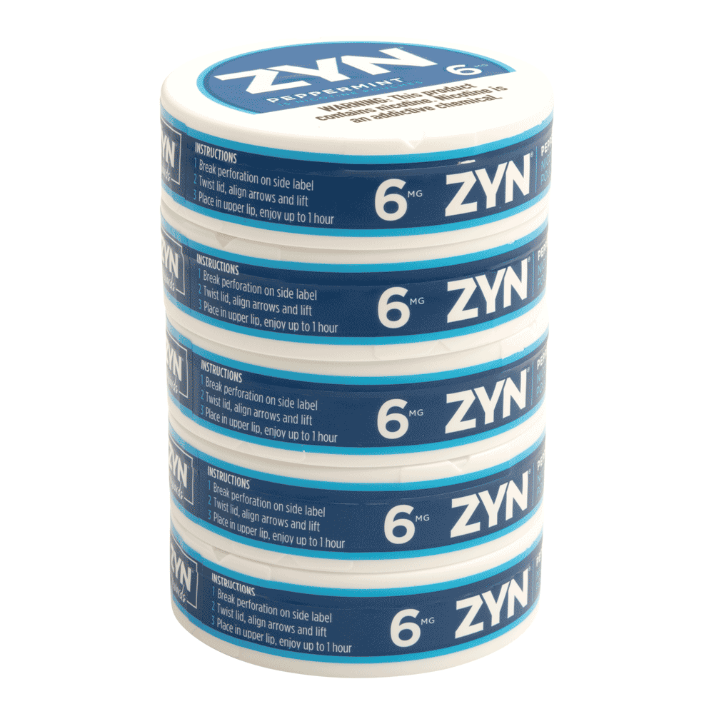 zinc tobacco Plan B | Superstars | Crewel Embroidery ZYN Peppermint Medium Single Pack