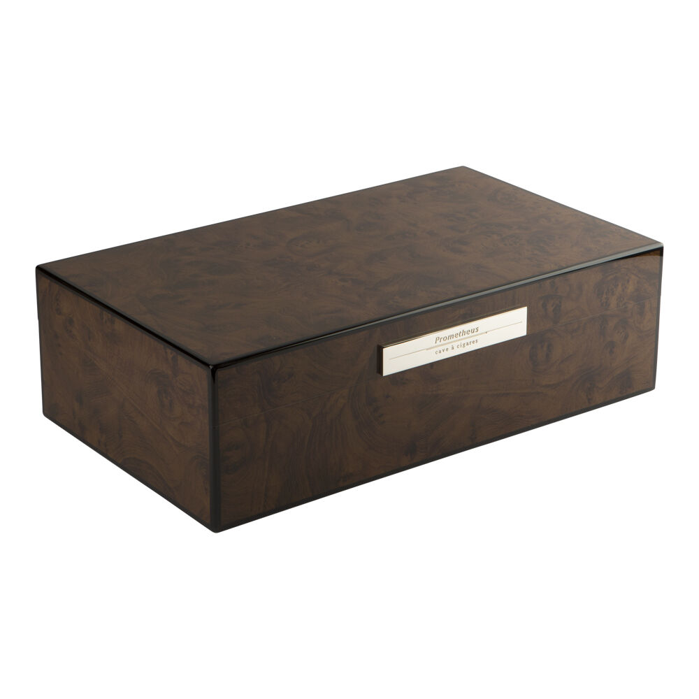 Prometheus Milano Series Walnut 100-Cigar Humidor, , cigars