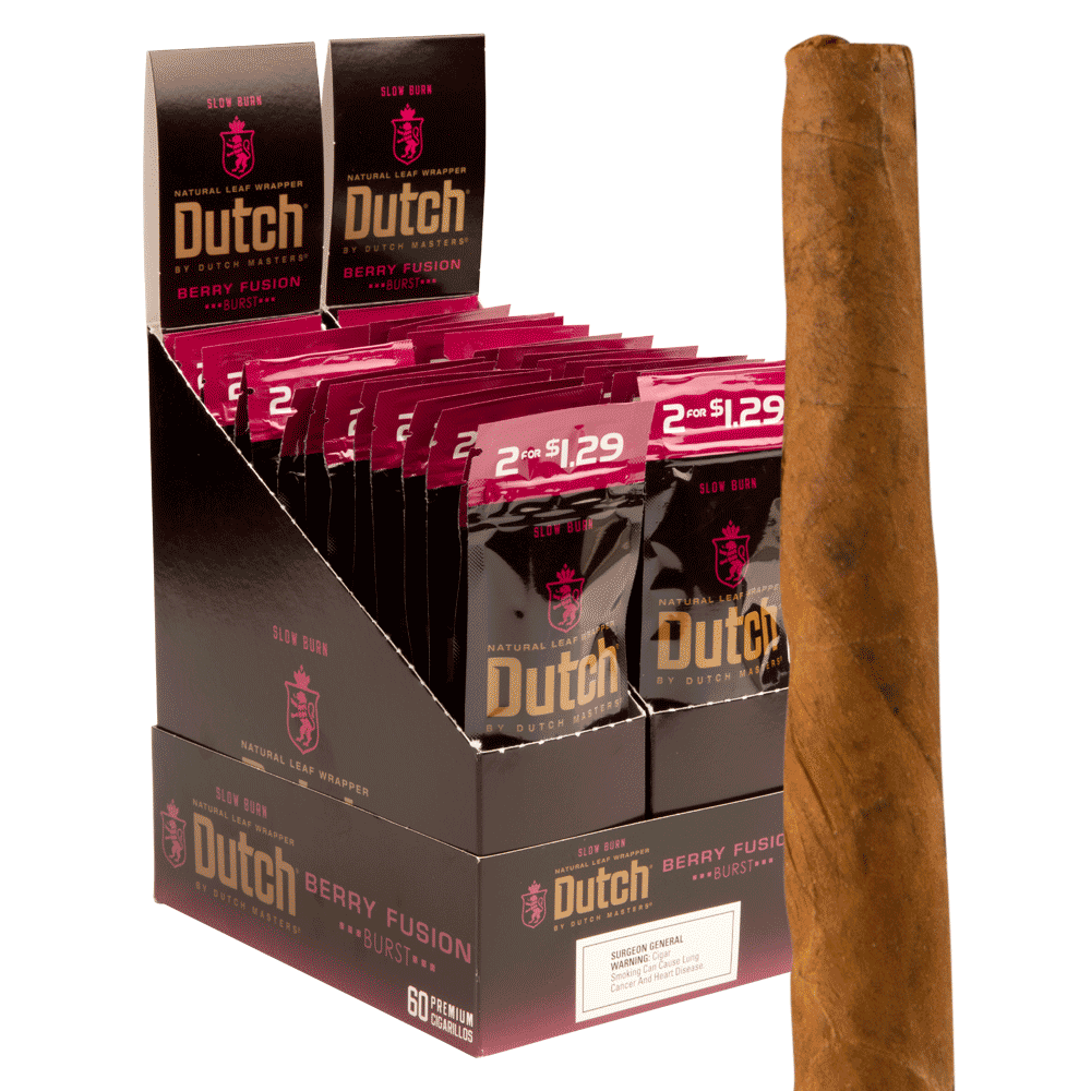 dutches tobacco Dutch Masters Berry Fusion Natural Tobacco Leaf Box of 20 dutches tobacco Dutch Masters Berry Fusion Natural Tobacco Leaf Box of 20
