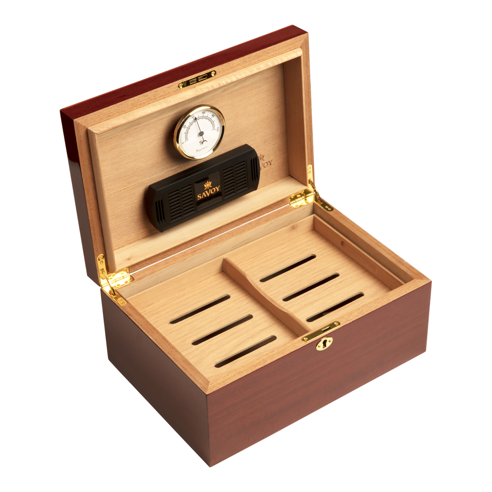 Ashton Mahogany Large Humidor, , cigars