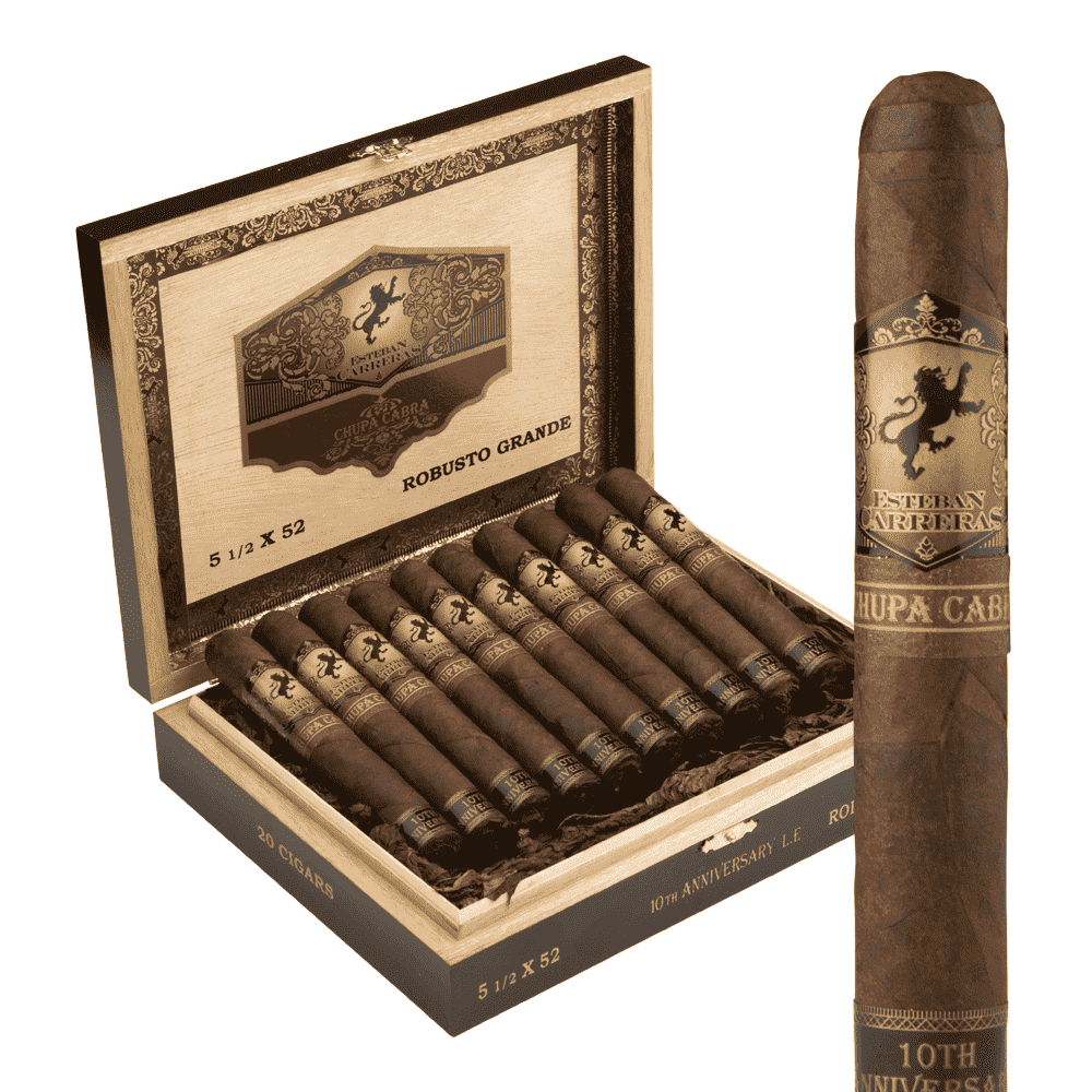 Esteban Carreras Chupa Cabra Robusto Grande Empty Wooden Cigar Box 