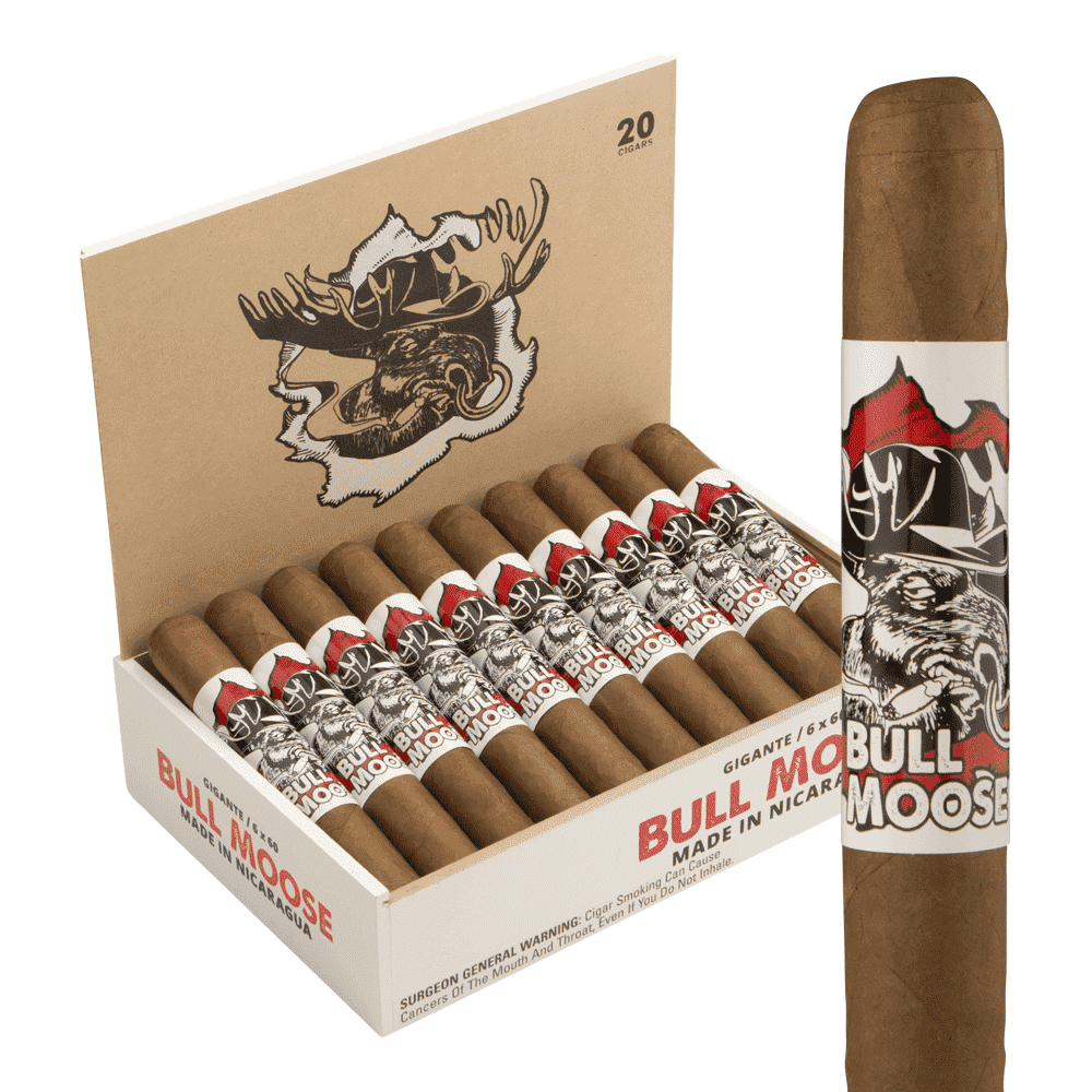 Chillin' Moose Bull Moose Churchill Nicaragua Habano Box of 20