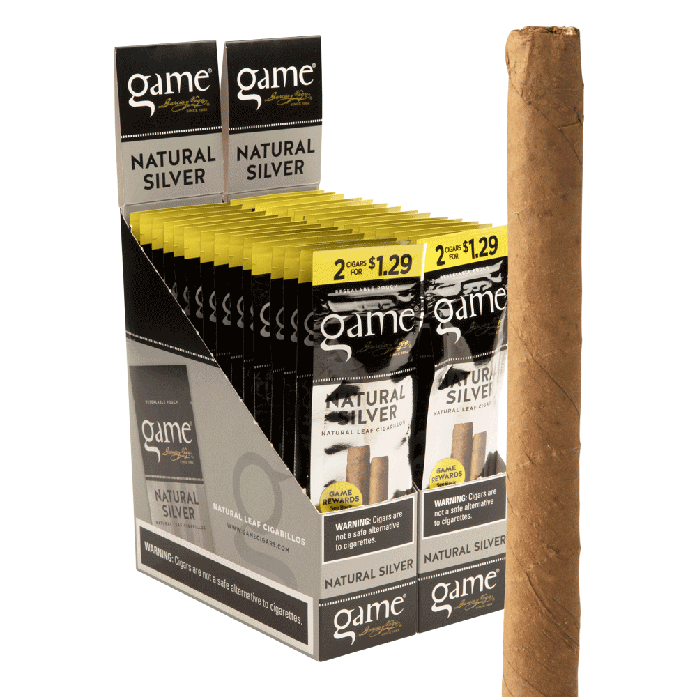 Garcia y Vega Game Cigarillo Silver Dominican Box of 20