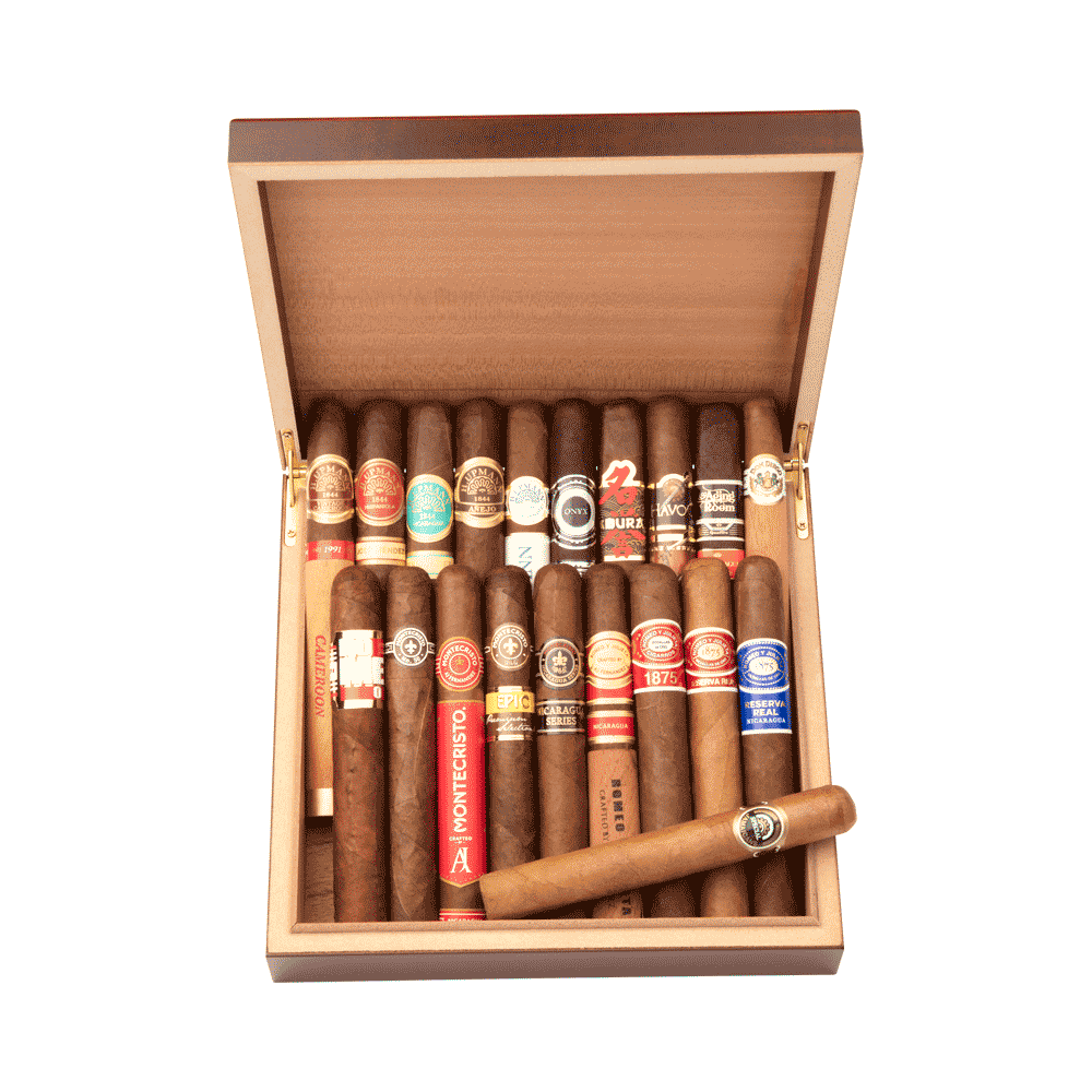 Cigar Samplers 20 Count Sampler + Humidor