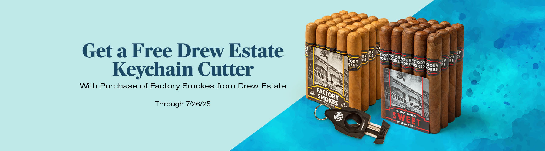 Drew Estate Factory Smokes - free DE Keychain cutter