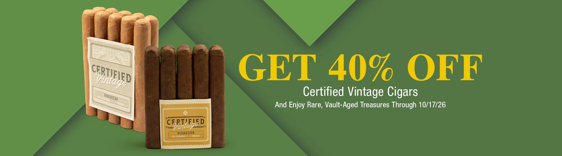 40% off Certified Vintage