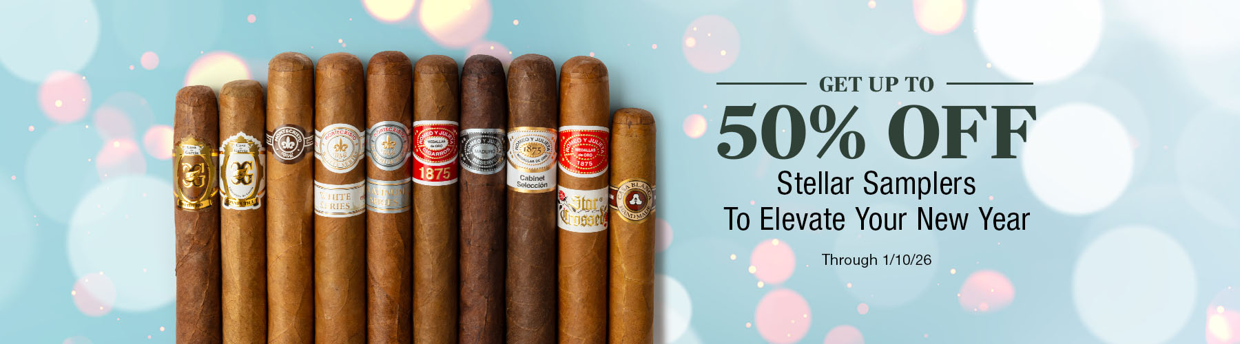 Samplers up to 50% off