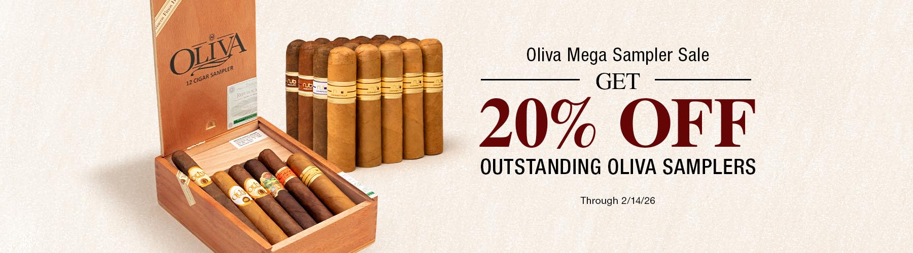 Oliva Samplers 20% off