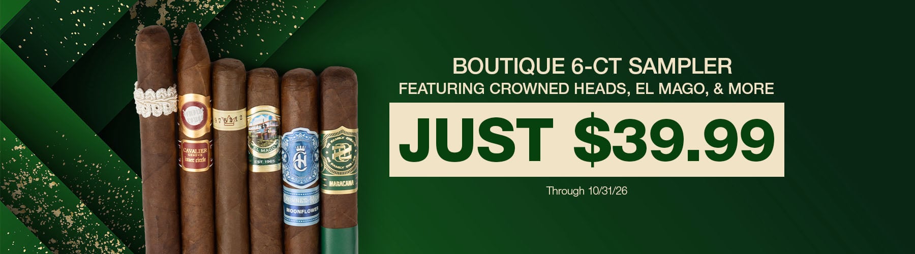 Boutique 6 Cigar Sampler - $39.99