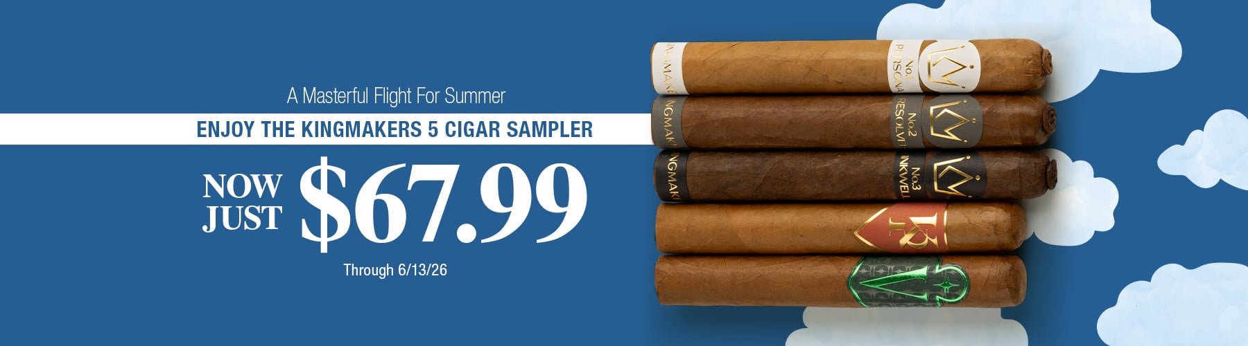 Kingmakers 5 Cigar Sampler - 67.99