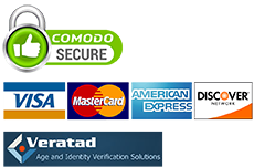 Shop securely with Comodo. Pay with Visa, Mastercard, American Express or Discover. Get age verified with Veritad.