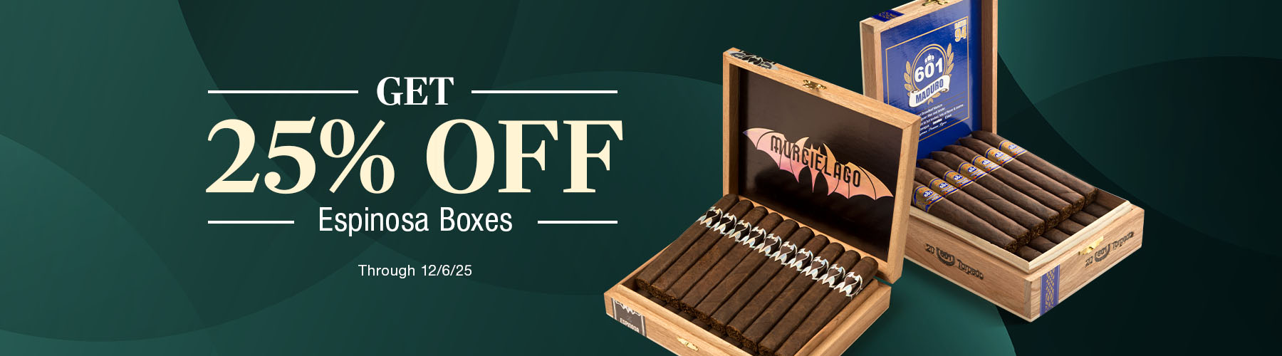 Espinosa boxes 25% off