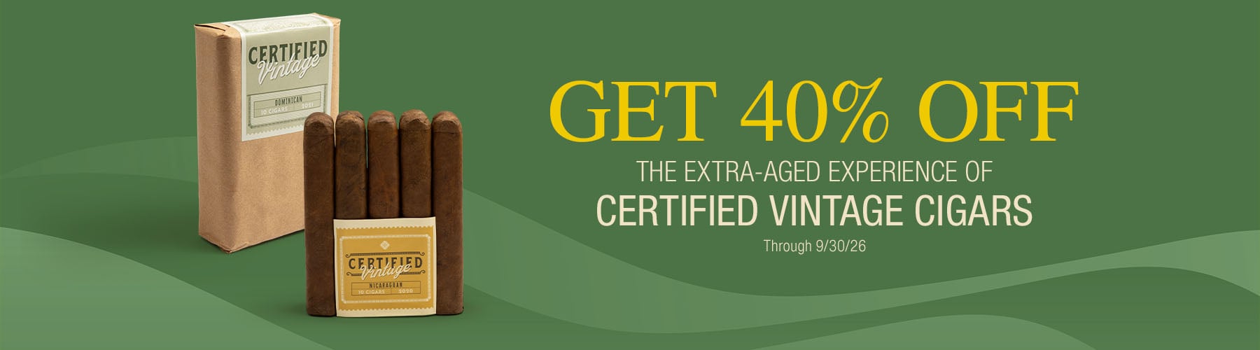 40% off Certified Vintage