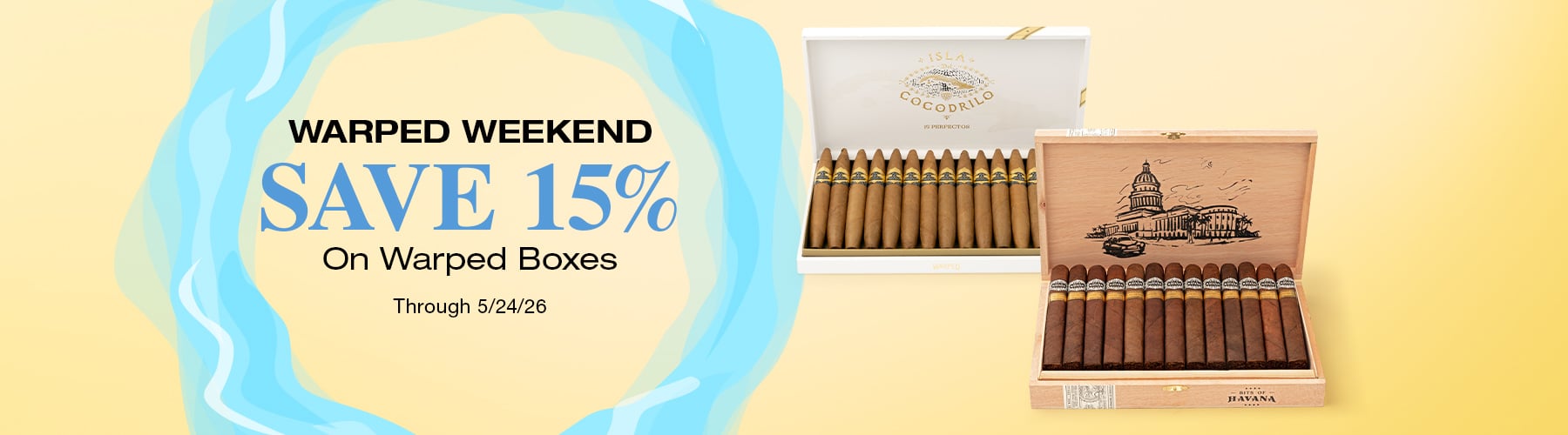 15% off Warped