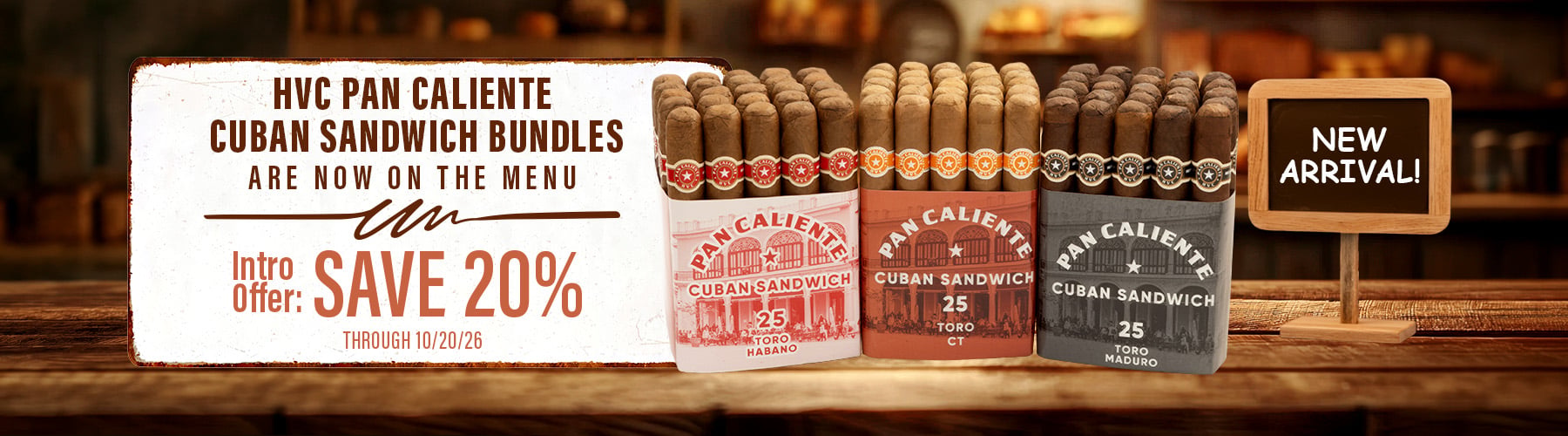 20% Off HVC Pan Caliente Cuban Sandwich Bundles