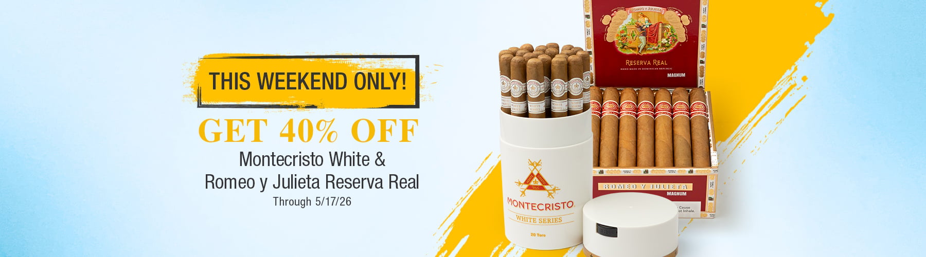 40% off Monte White & Romeo Real