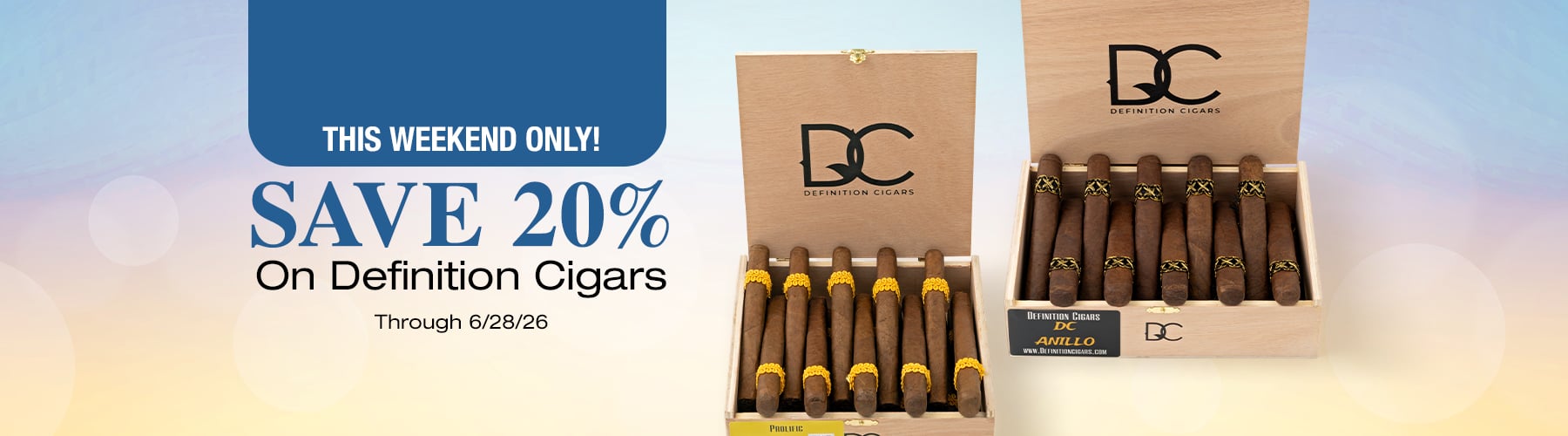20% off Definition Cigars