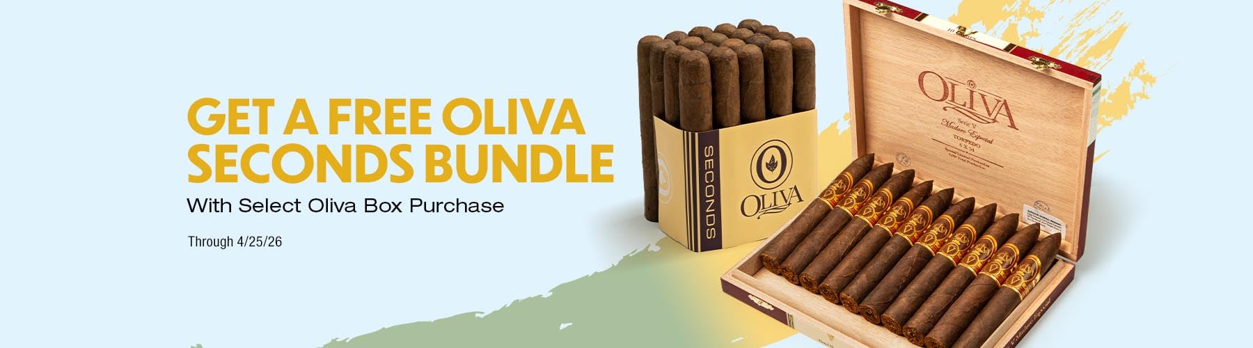 Buy a box of Oliva, free 2nds bundle