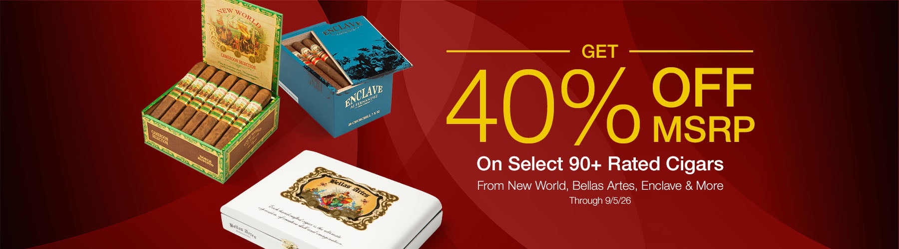 40% off MSRP on Boxes of New World, Bellas Artes, Enclave & More!