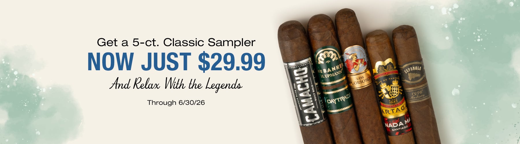 5 Cigar Classic Sampler - $29.99