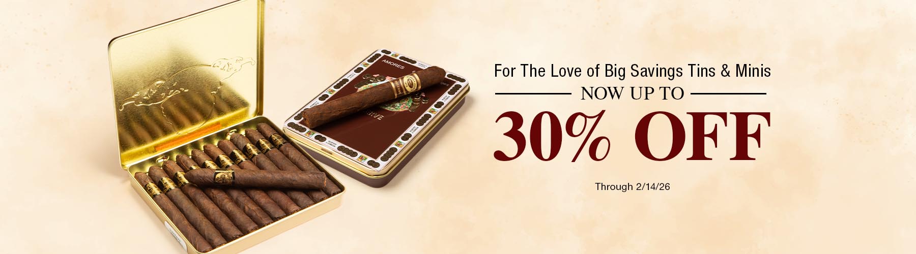 Tins & Minis Savings - Up to 30% off