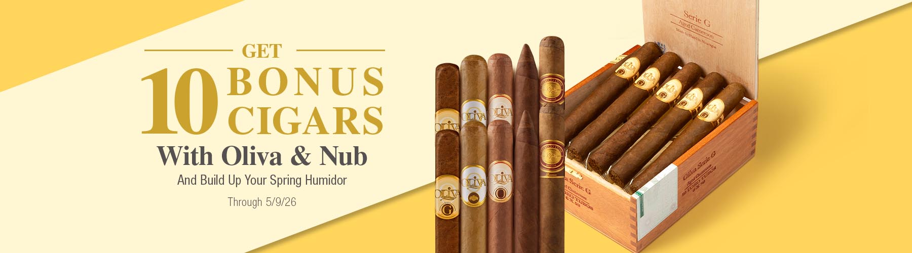Oliva & Nub - 10 Free Cigars