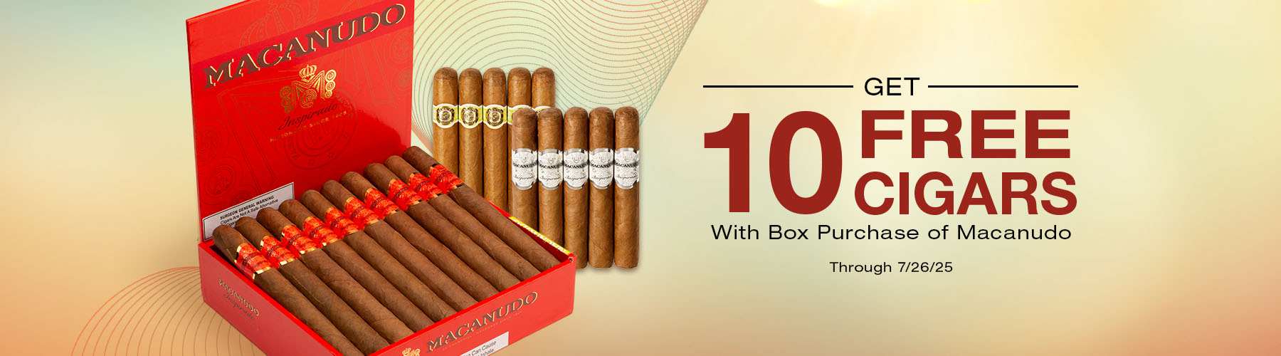 Buy a box of Macanudo, receive 10 free cigars
