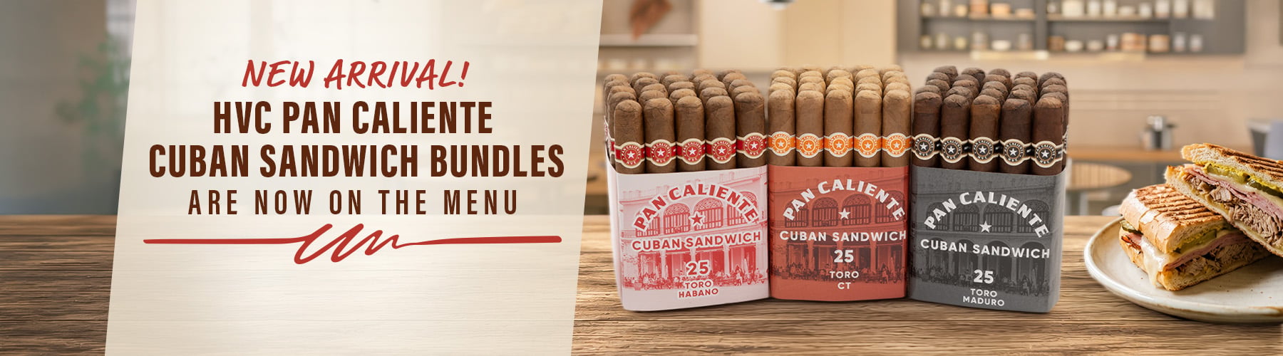 New Arrival HVC Pan Caliente Cuban Sandwich