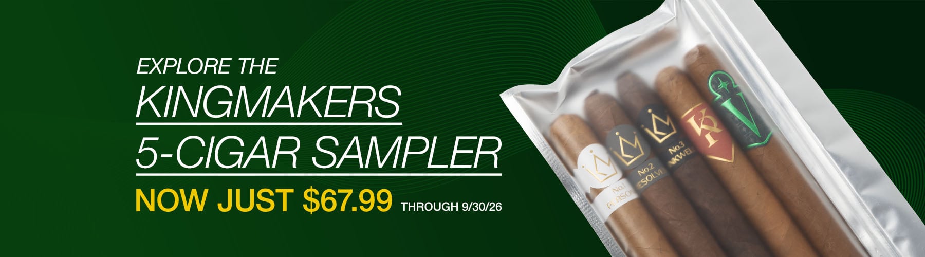 Kingmakers 5 Cigar Sampler - 67.99