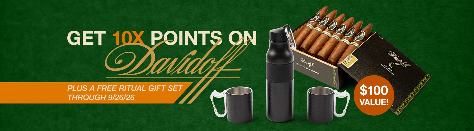 Buy Davidoff 10X Loyalty Points and receive a free Ritual Gift Set