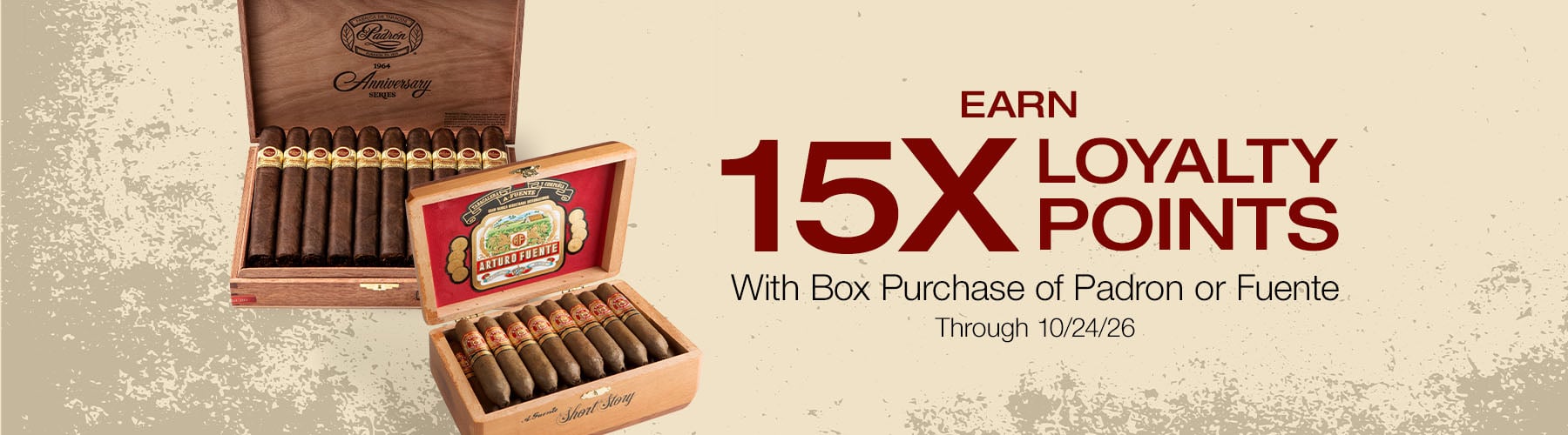 Padron, Fuente 15X Loyalty Points