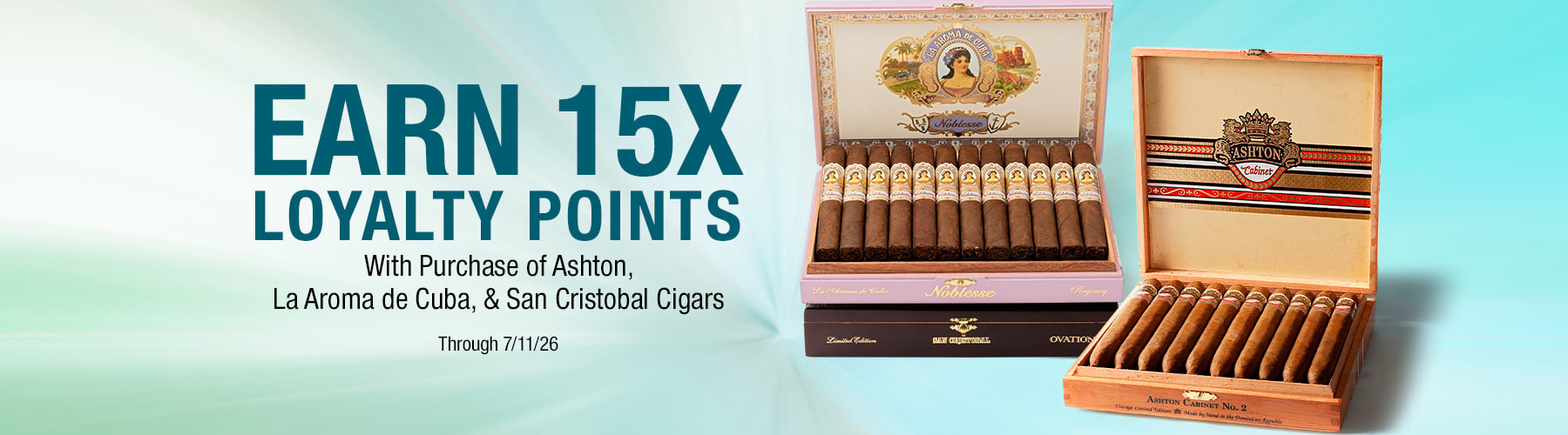 Ashton, LADC, San Cristobal 15X Loyalty Points