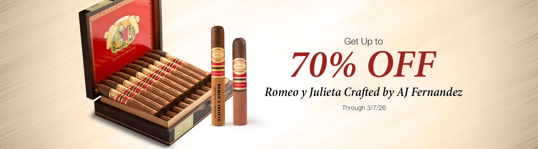 Romeo y Julieta Crafted by AJF up to 70% off