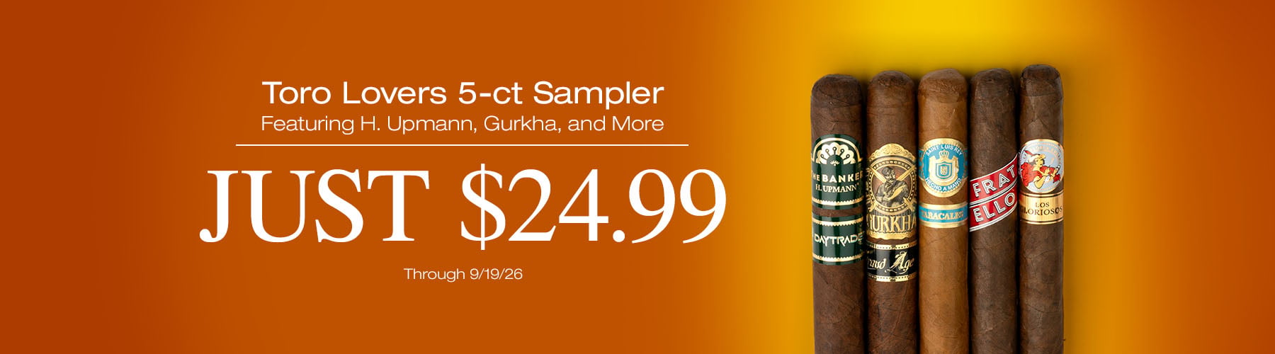 Toro Lovers 5CT Sampler - $24.99