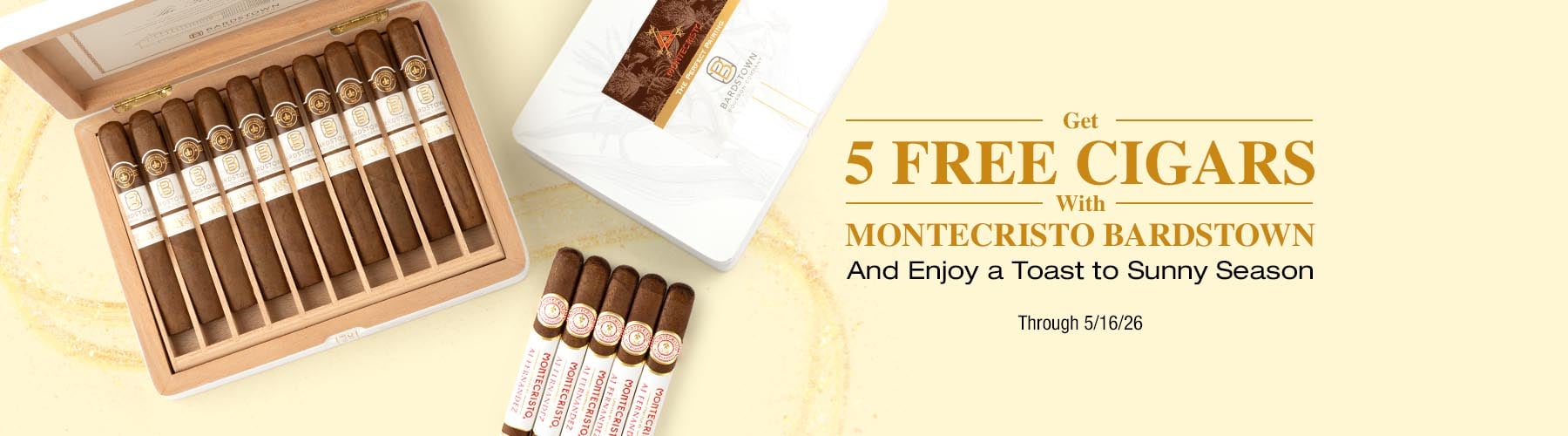 Buy a box of Bardstown receive 5 free cigars
