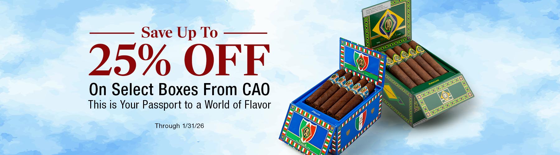 CAO (All) - up to 25% Off