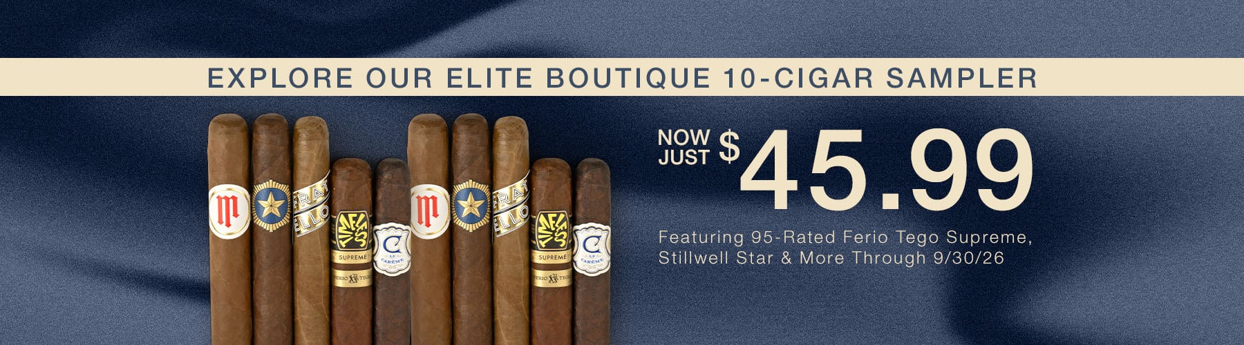 Boutique 10 Cigar Sampler - $45.99