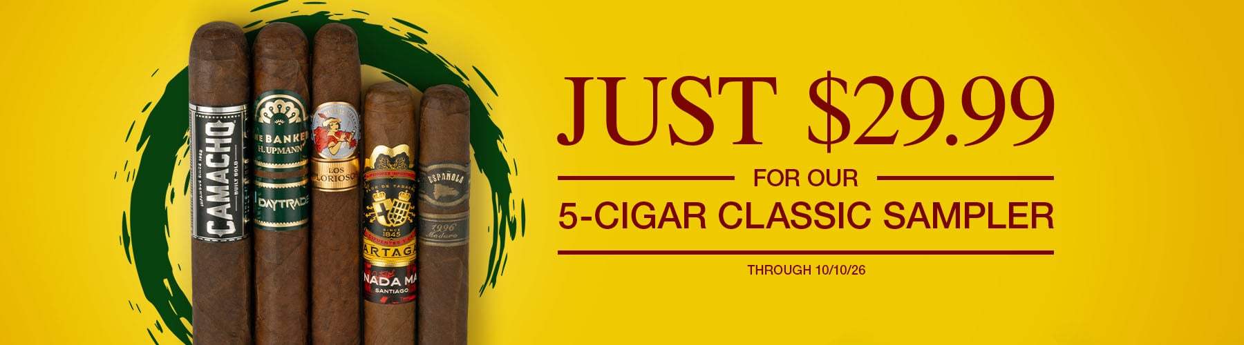 5 Cigar Classic Sampler - $29.99