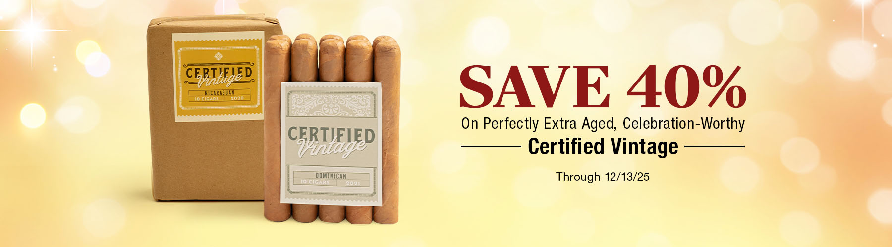 40% off Certified Vintage