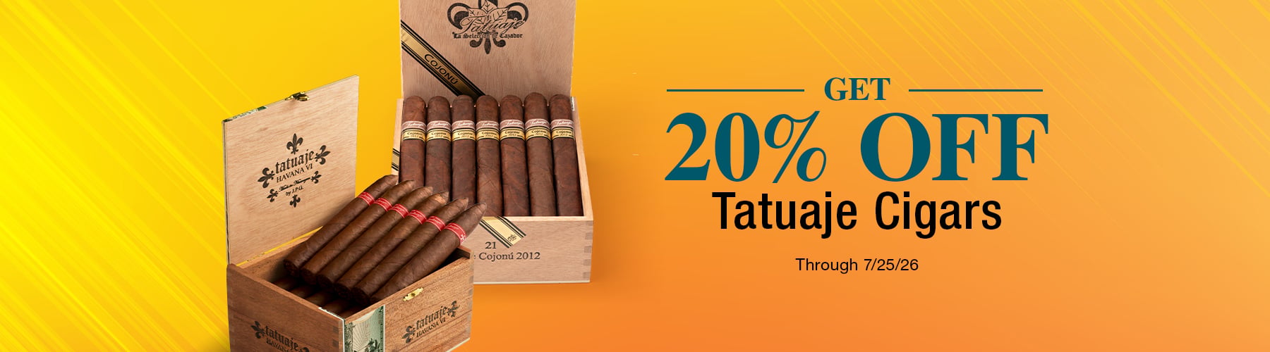 20% off Tatuaje