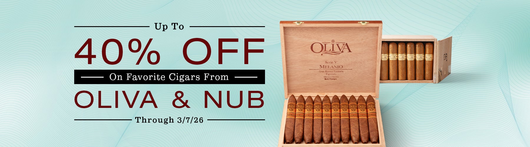 Oliva & NUB up to 40% off