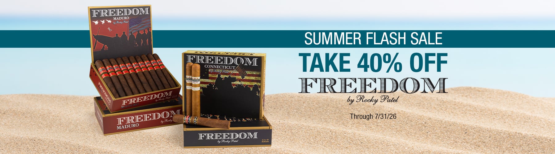 Rocky Patel Freedom Box Sale 40% off